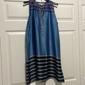 Loft striped blue dress